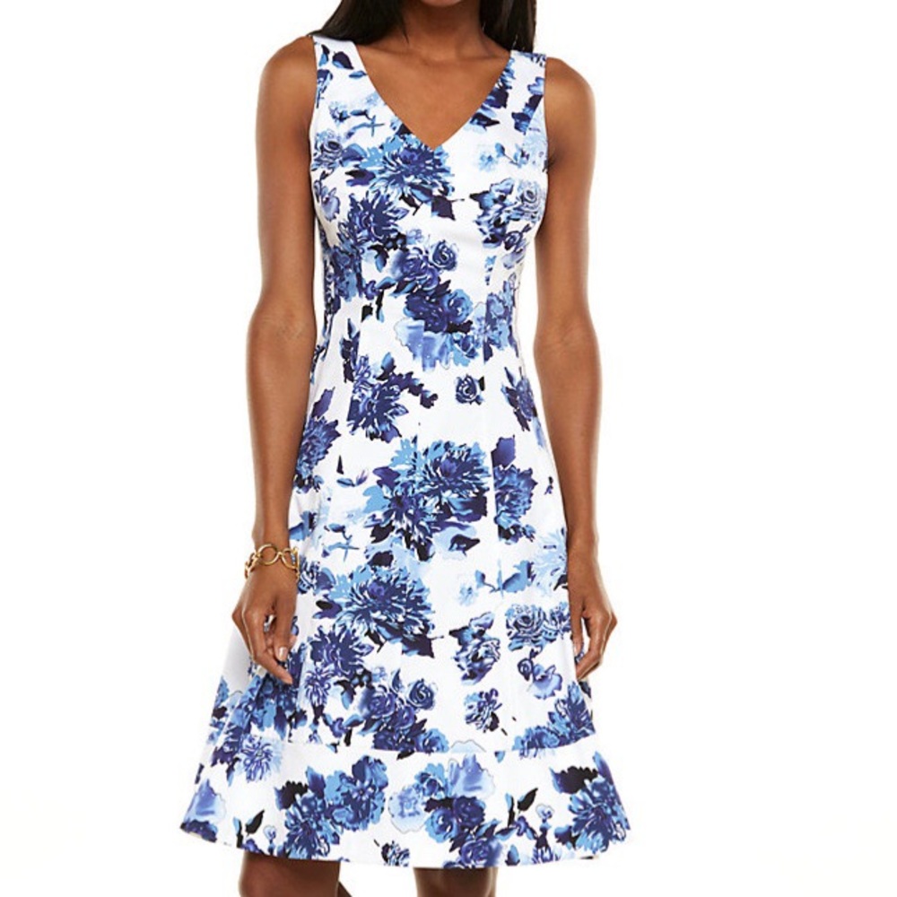 Chaps Gord Blue Dress